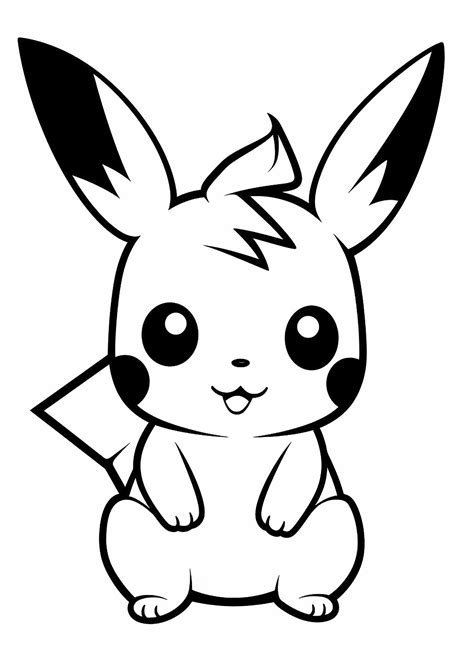 pikachu coloring|Coloriage Pikachu 